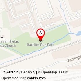 Backlick Run Park on , Springfield Virginia - location map