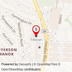 7-Eleven on Farmington Drive, Groveton Virginia - location map