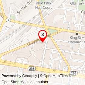 Joe Theismann's on Diagonal Road, Alexandria Virginia - location map