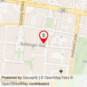 Starbucks on Ballenger Avenue, Alexandria Virginia - location map