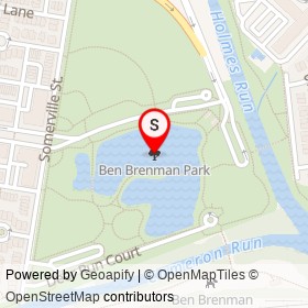 Ben Brenman Park on , Alexandria Virginia - location map