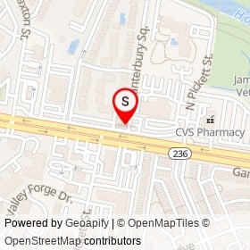 Pizza Hut on Duke Street, Alexandria Virginia - location map