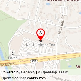 Nail Hurricane Too on Duke Street, Alexandria Virginia - location map