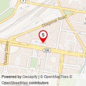 Quattro Formaggi on Duke Street, Alexandria Virginia - location map