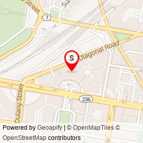 Embassy Suites by Hilton Alexandria-Old Town on Diagonal Road, Alexandria Virginia - location map