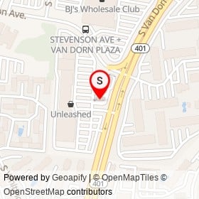 Wendy's on South Van Dorn Street, Alexandria Virginia - location map