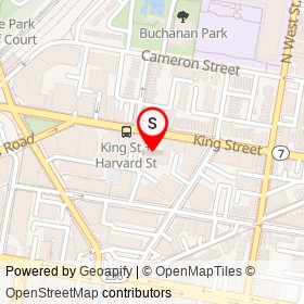 Kimpton Lorien Hotel & Spa on King Street, Alexandria Virginia - location map