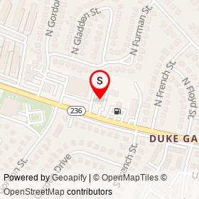 Los Toltecos on Duke Street, Alexandria Virginia - location map