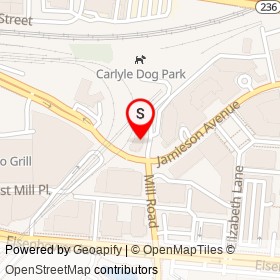 Residence Inn Alexandria Old Town South at Carlyle on Mill Road, Alexandria Virginia - location map