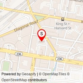 Crate & Barrel Outlet on Prince Street, Alexandria Virginia - location map