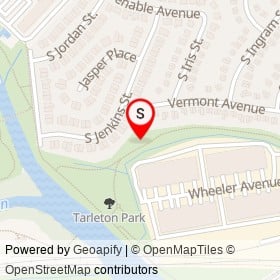 Tarleton Dog Park on Vermont Avenue, Alexandria Virginia - location map