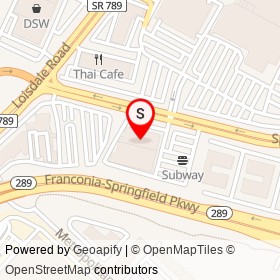 Michaels on Spring Mall Road, Springfield Virginia - location map
