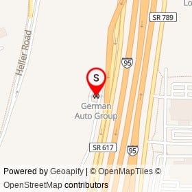 German Auto Group on Backlick Road, Springfield Virginia - location map