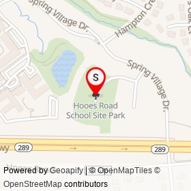 Hooes Road School Site Park on , Springfield Virginia - location map