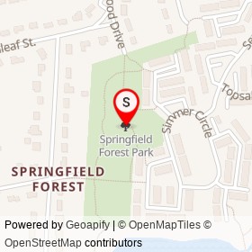 Springfield Forest Park on , Springfield Virginia - location map