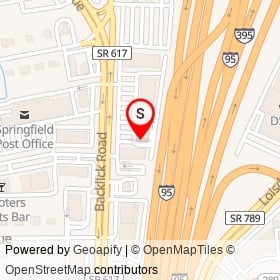 Supercuts on Backlick Road, Springfield Virginia - location map