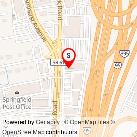 Outback Steakhouse on Backlick Road, Springfield Virginia - location map