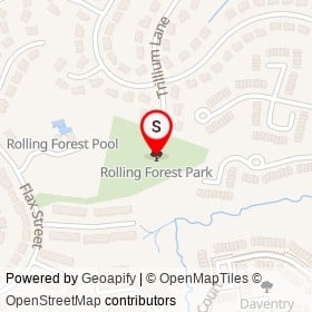 Rolling Forest Park on , West Springfield Virginia - location map
