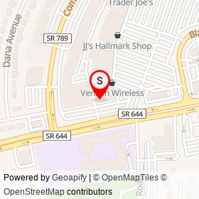 Malek's Pizza Palace on Old Keene Mill Road, Springfield Virginia - location map