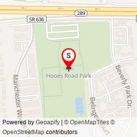 Hooes Road Park on , Springfield Virginia - location map