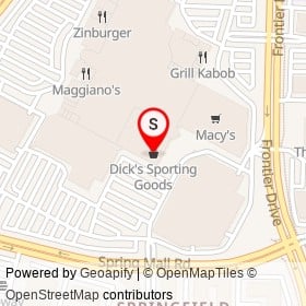 Dick's Sporting Goods on Spring Mall Road, Springfield Virginia - location map