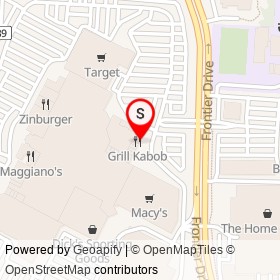 BGR The Burger Joint on Frontier Drive, Springfield Virginia - location map