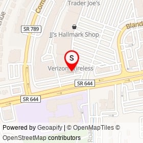 Chipotle on Old Keene Mill Road, Springfield Virginia - location map