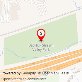 Backlick Stream Valley Park on , North Springfield Virginia - location map