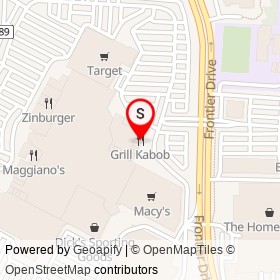 Grill Kabob on Frontier Drive, Springfield Virginia - location map